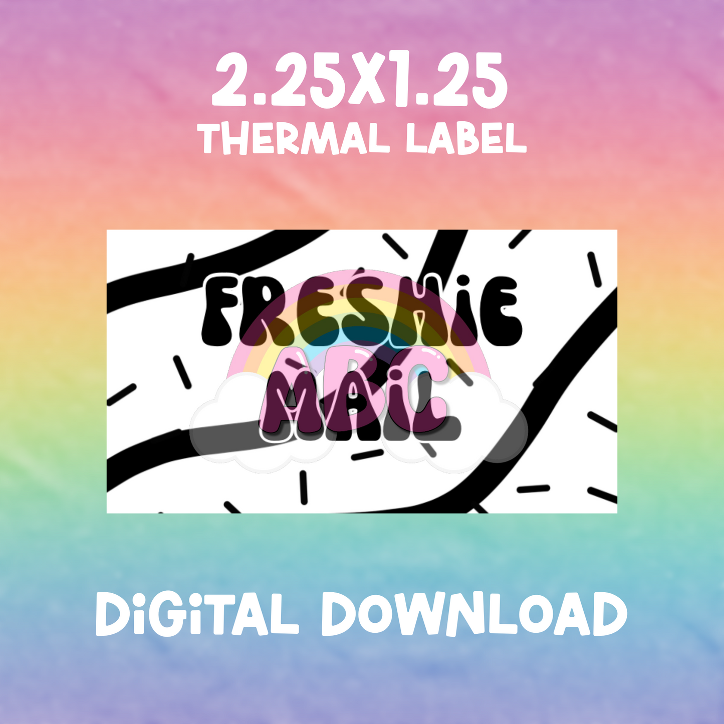 Digital Download - Thermal Label - freshie mail