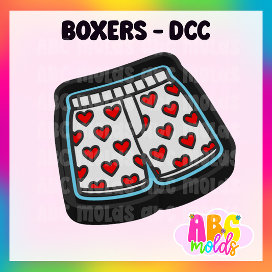 Heart Boxers - Silicone Freshie Mold