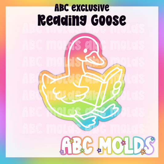 Reading Goose Silicone Mold