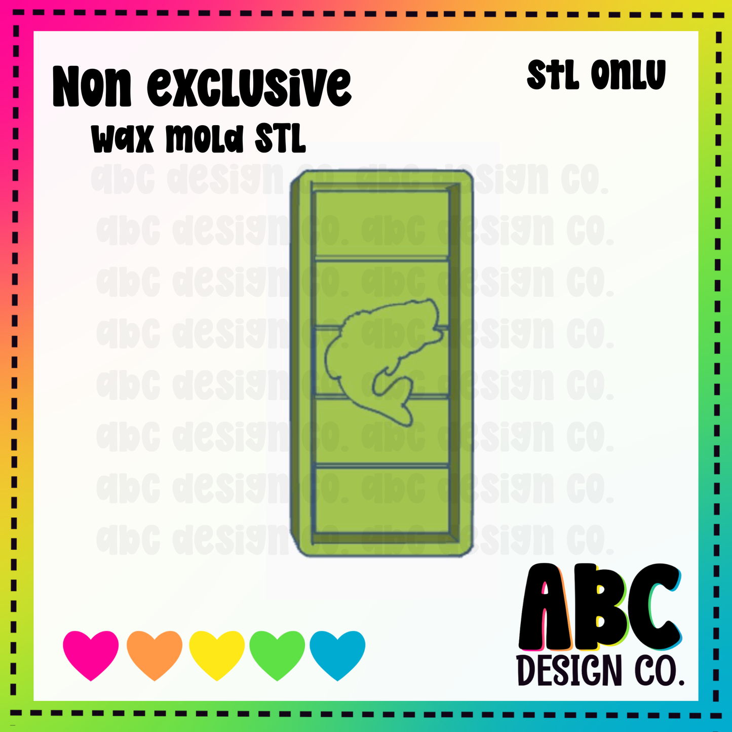 Bass Snapbar WAX Mold STL - digital download