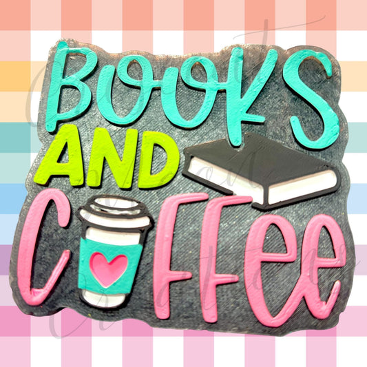 Books & coffee silicone mold