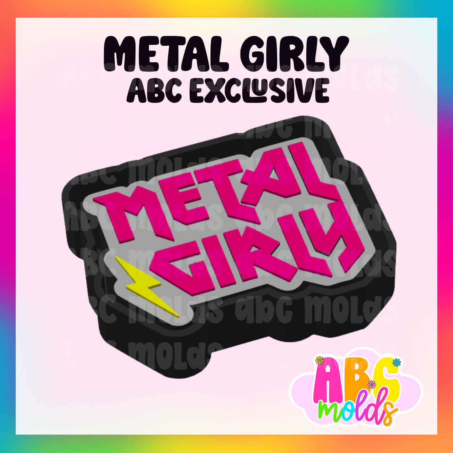 Metal Girly Silicone Freshie Mold