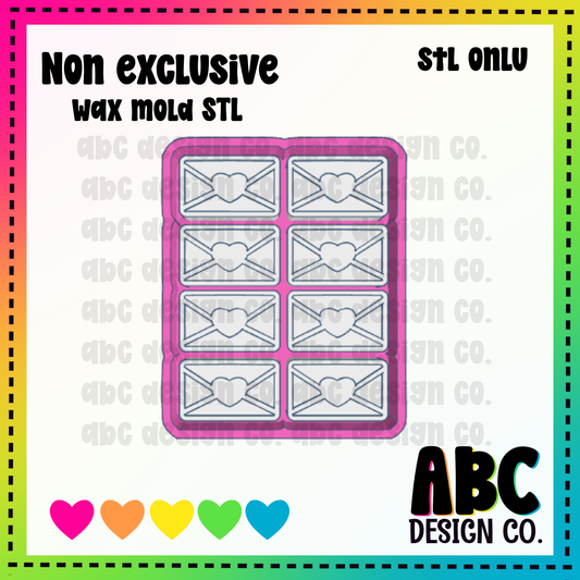 Envelope WAX Mold STL - digital download