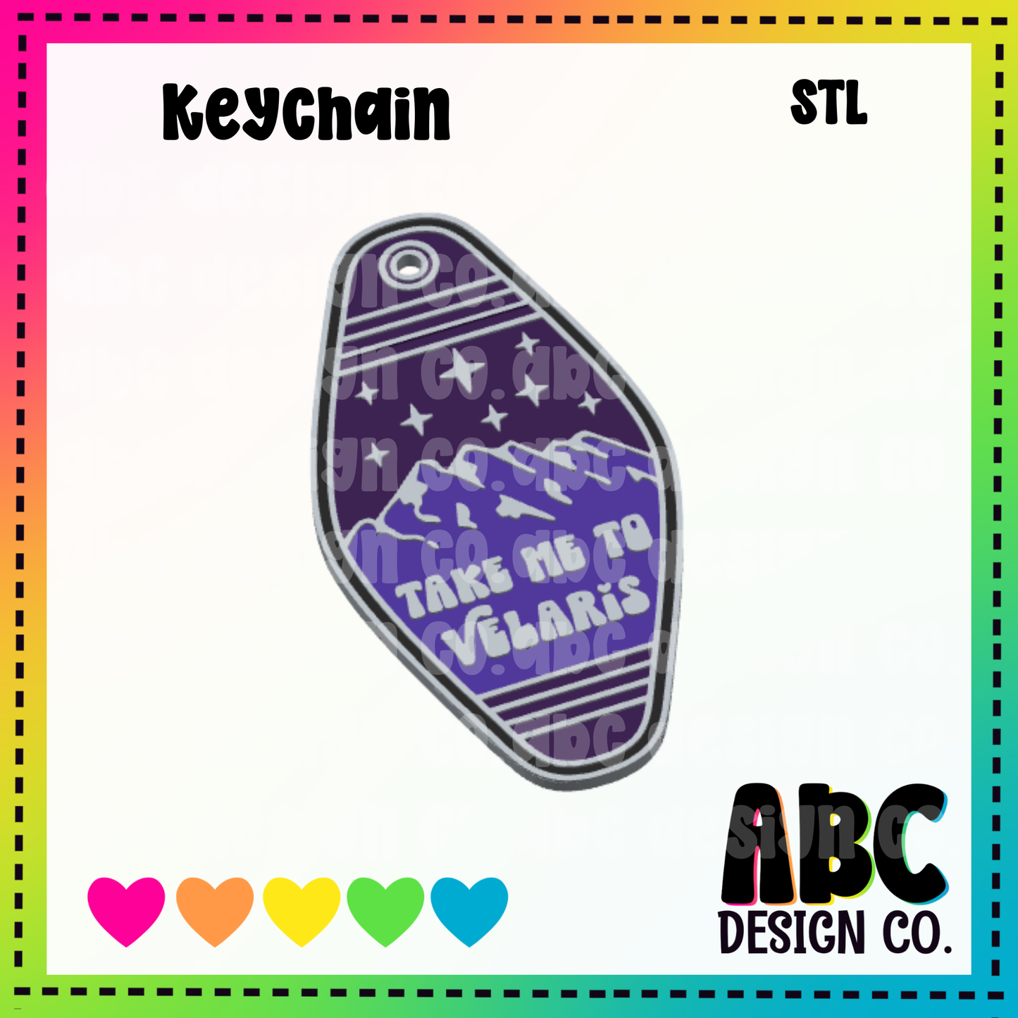 Velaris - Key Chain - STL & 3mf - Digital Download (Copy)