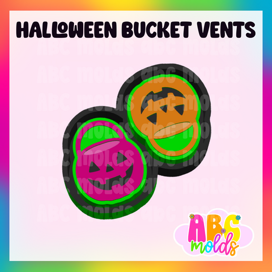 Halloween Buckets - Silicone Mold - Vent size