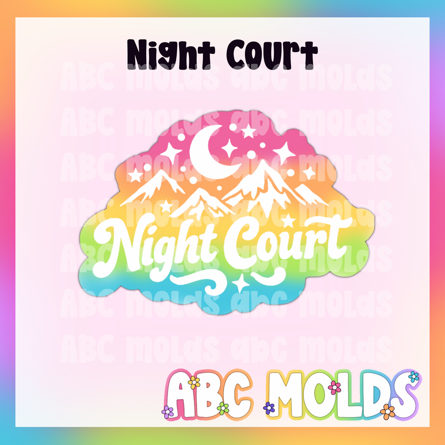 Night court silicone freshie mold