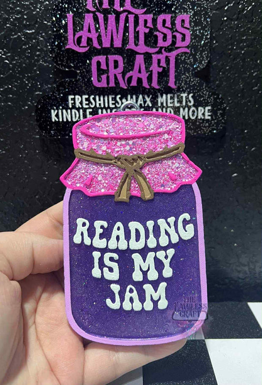 Reading is my Jam silicone mold