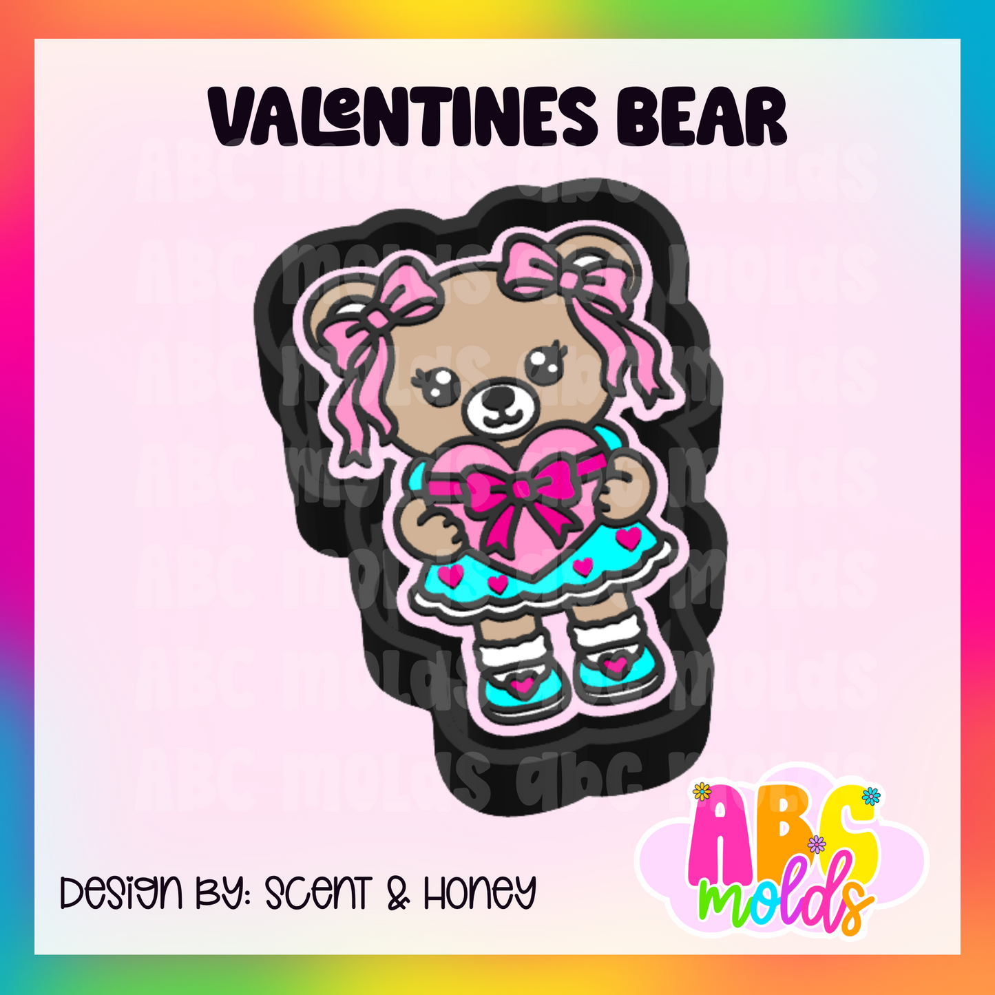 Cute bear Silicone Freshie Mold