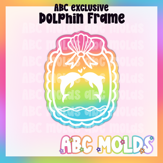 Dolphin Frame Silicone Freshie Mold