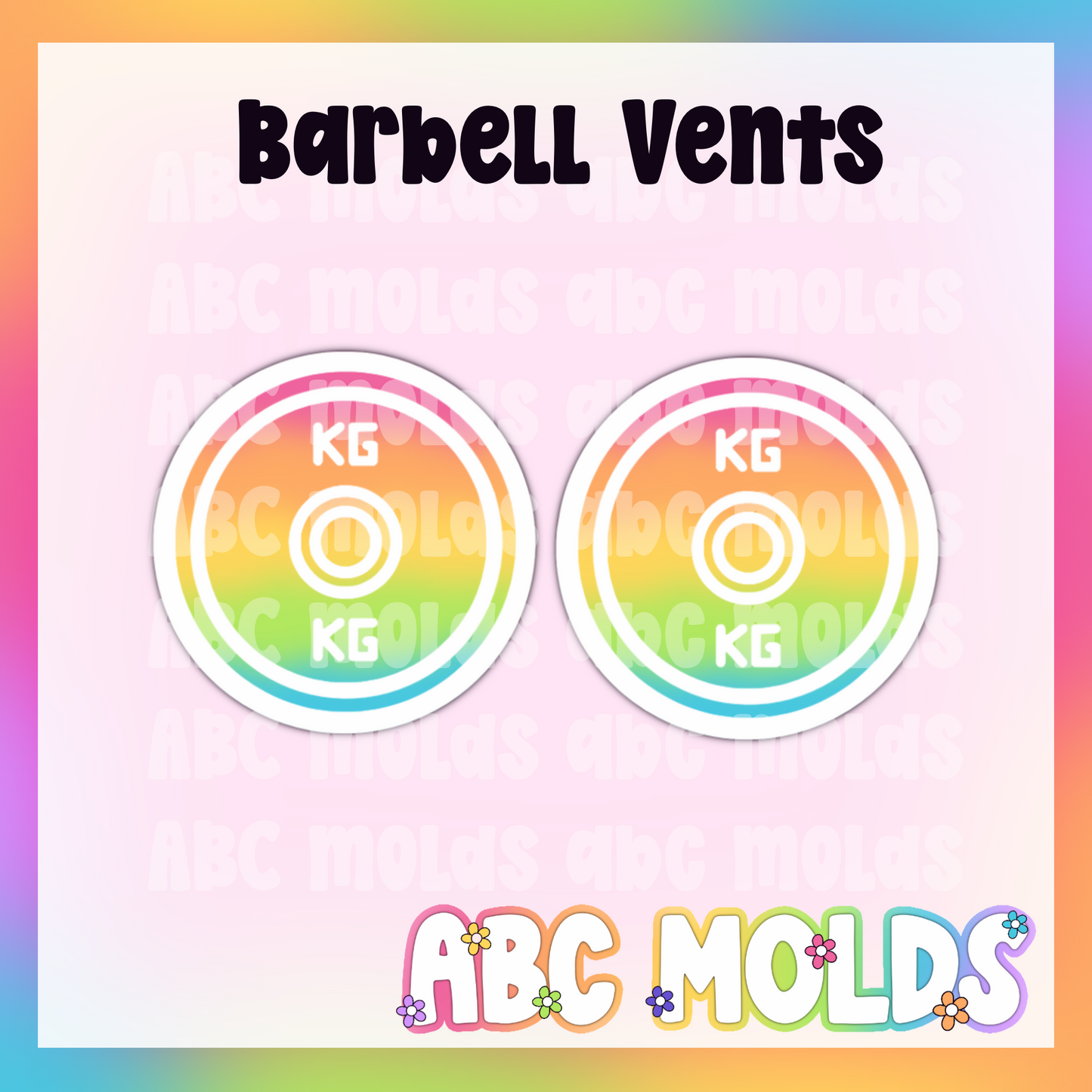 Barbell weight vents Silicone Mold