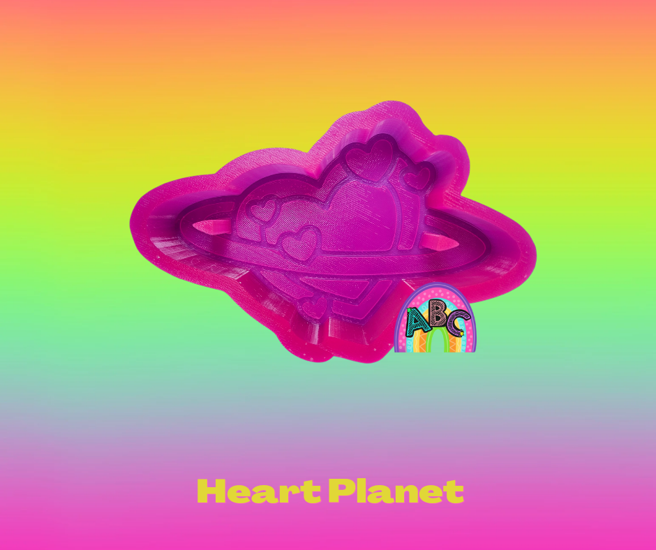 Heart Planet silicone mold