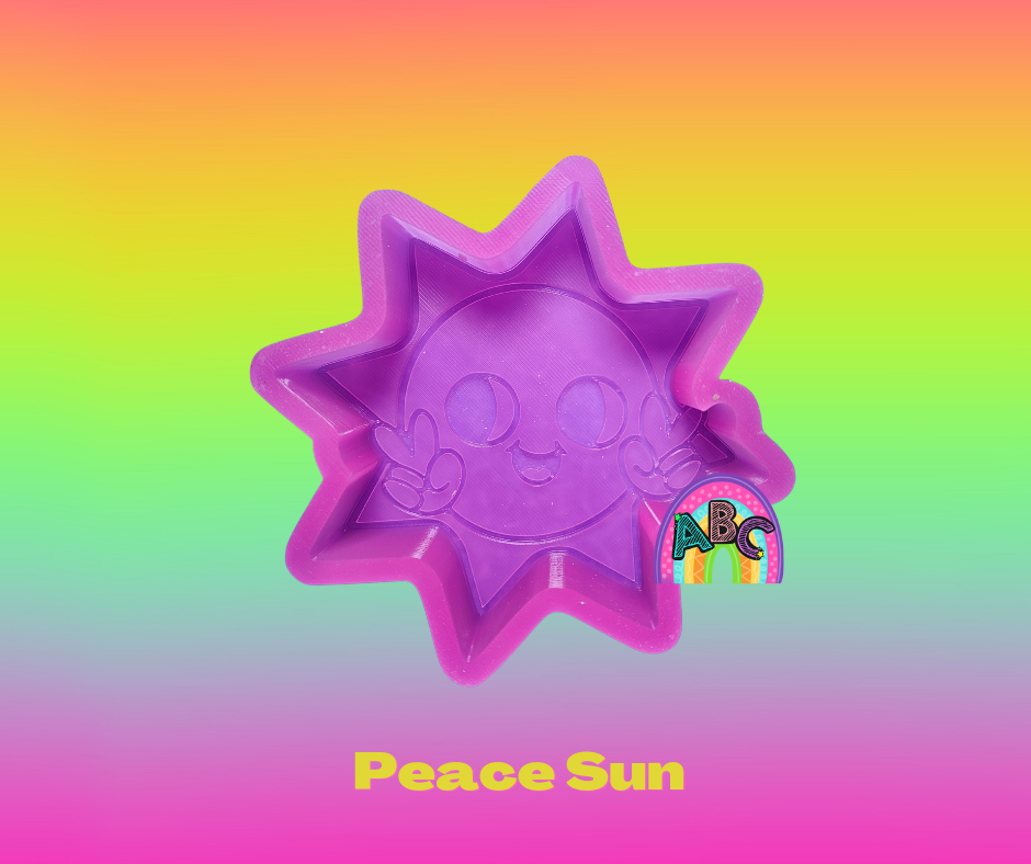 Peace Sun silicone mold