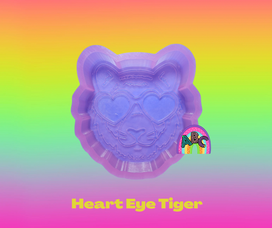 Heart Sunglasses Tiger silicone mold