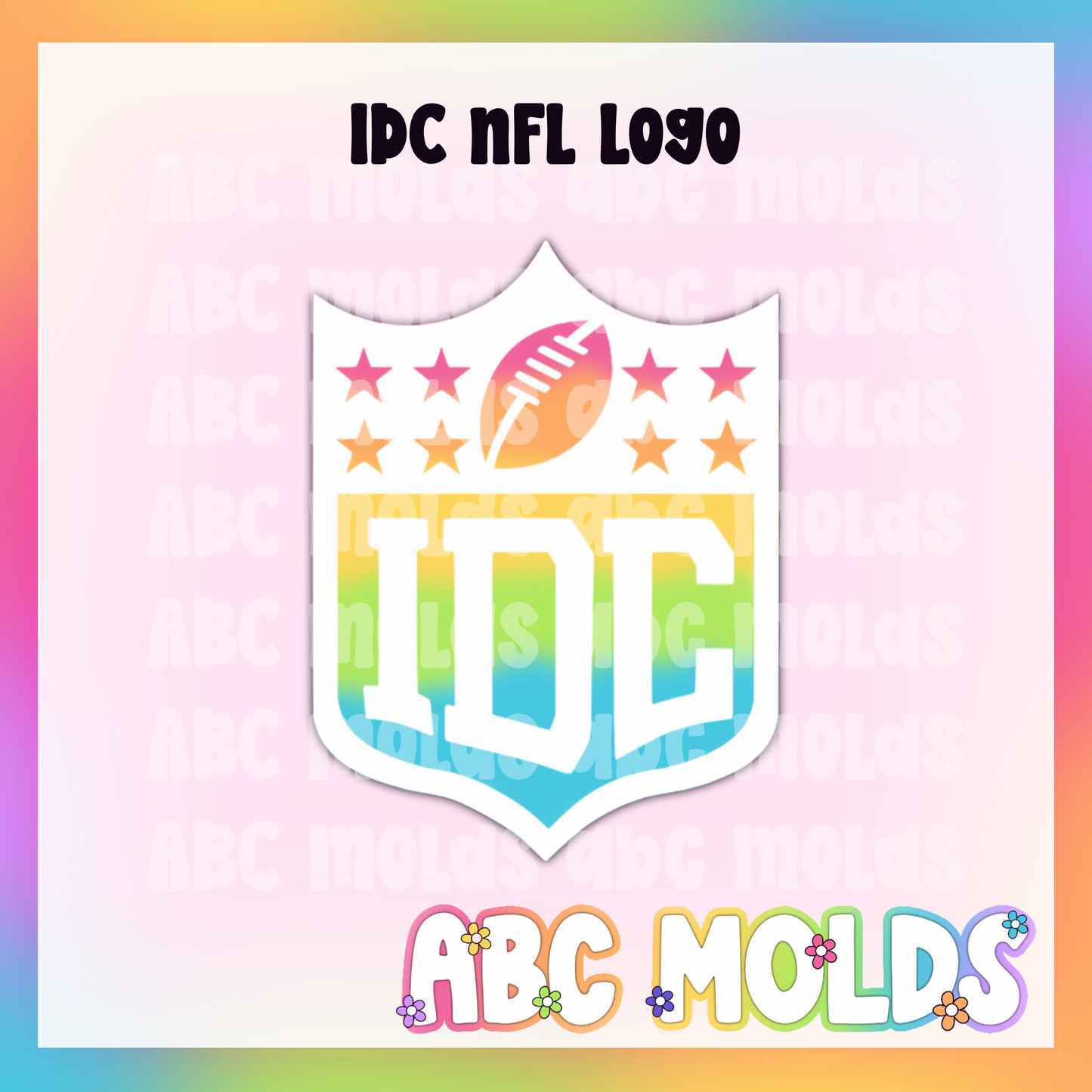 IDC NFL Football Logo Silicone Freshie Mold