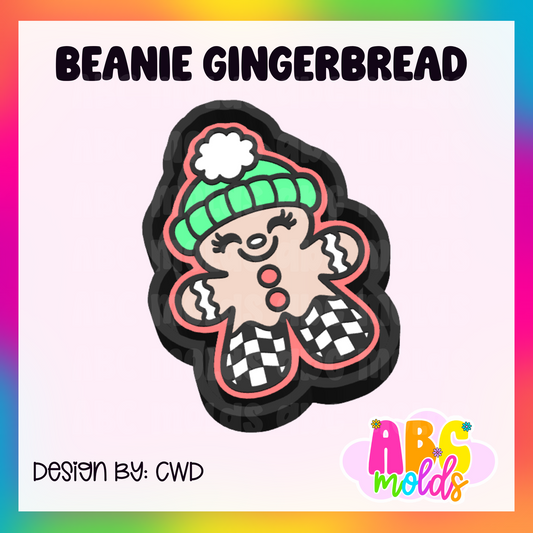 Checkered Gingerbread man - Silicone Freshie Mold