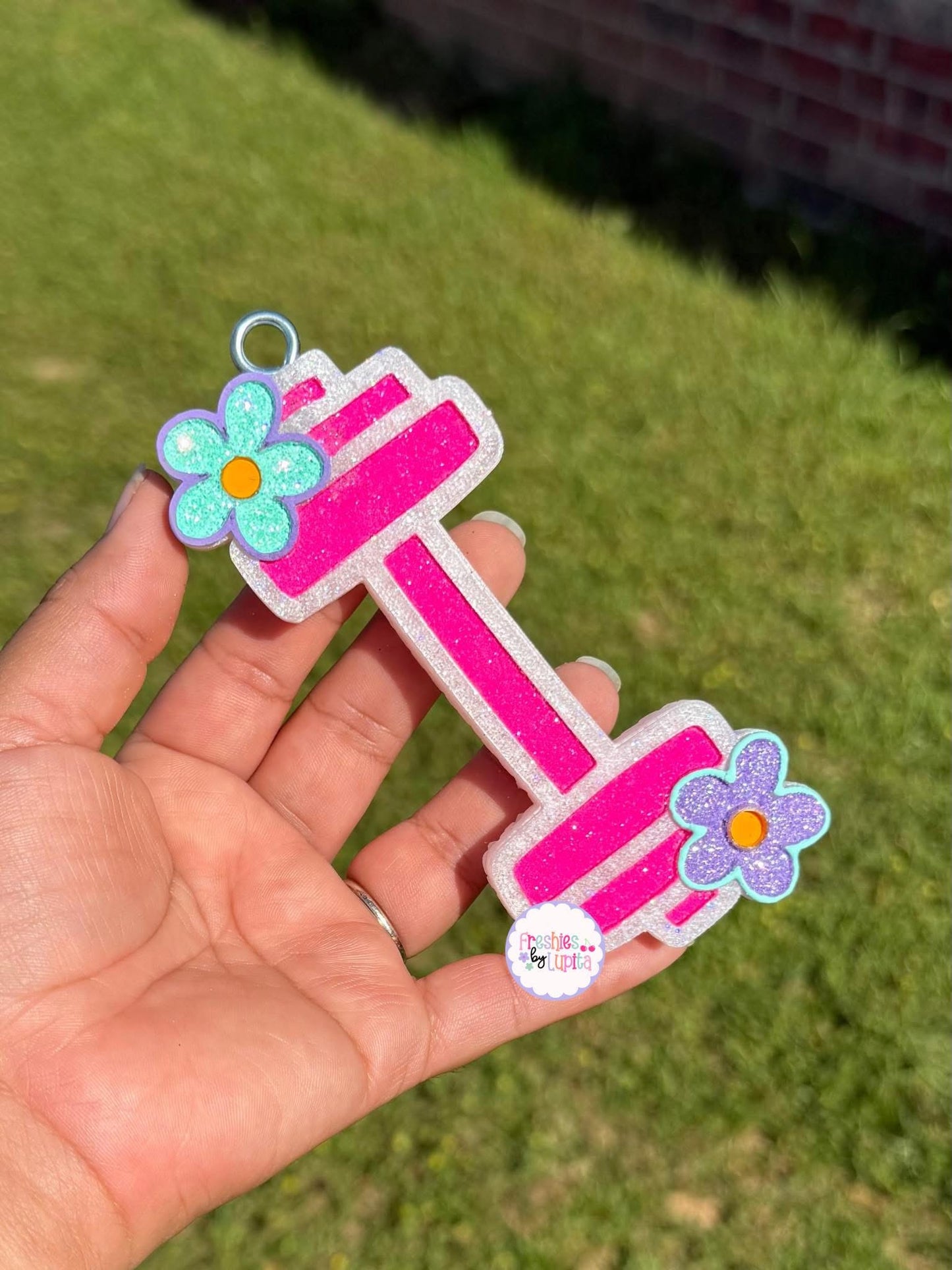 Floral Dumbbell Silicone Mold