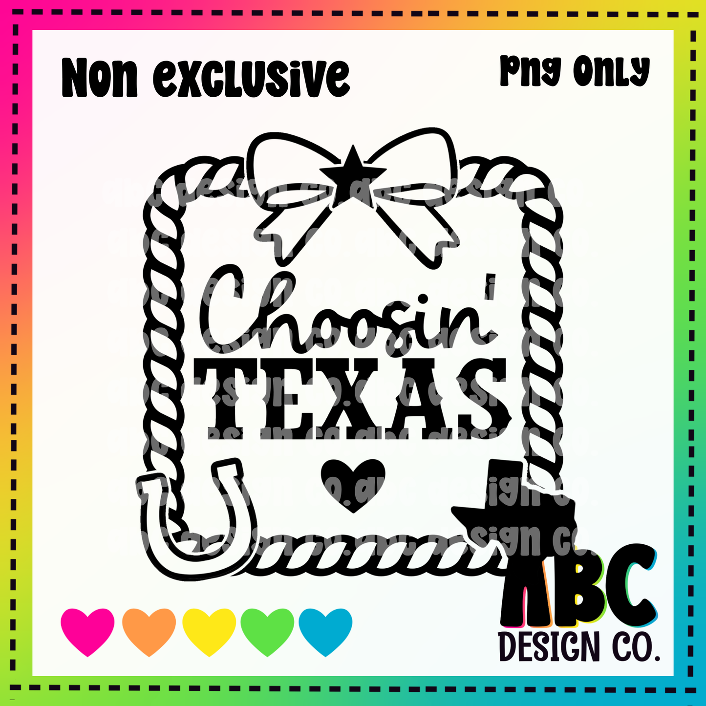 Choosin Texas PNG - NON Exclusive - digital download