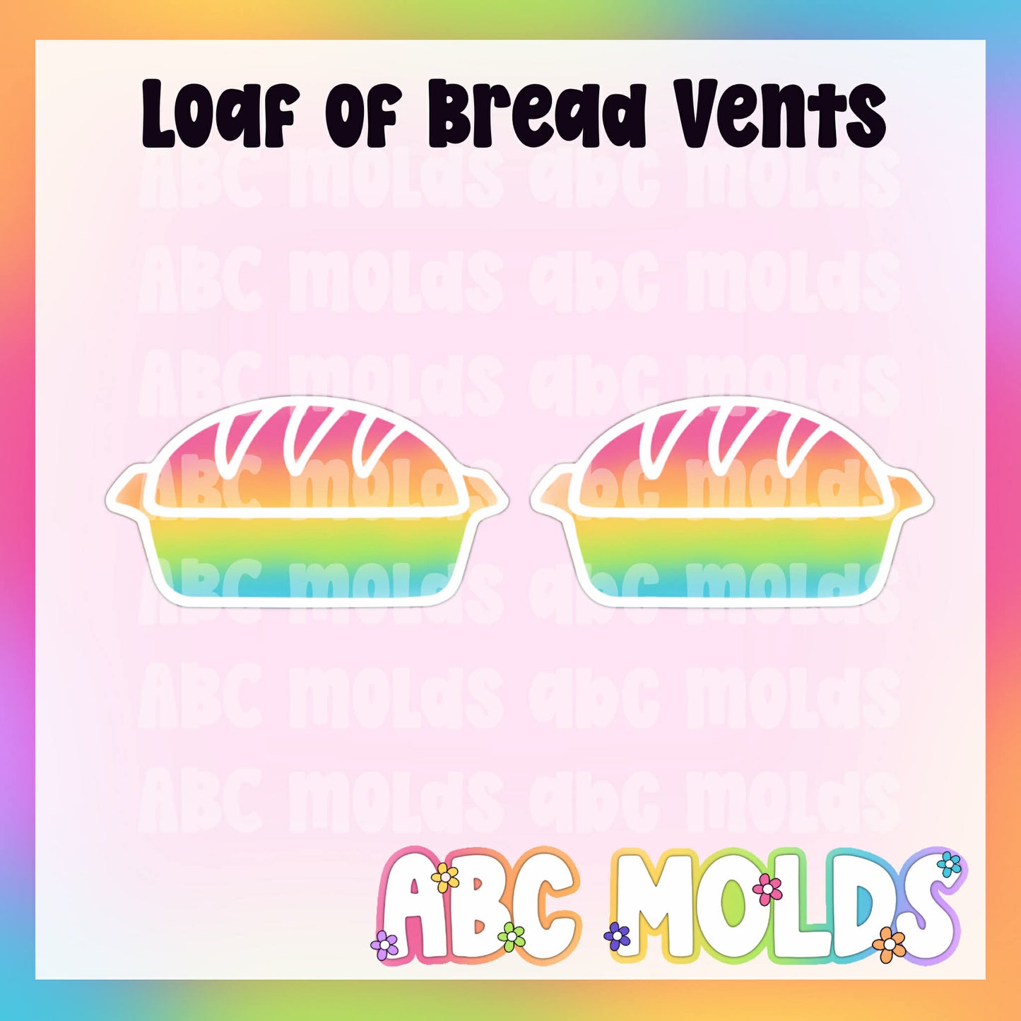 Loaf of Bread Vents Silicone Freshie Mold
