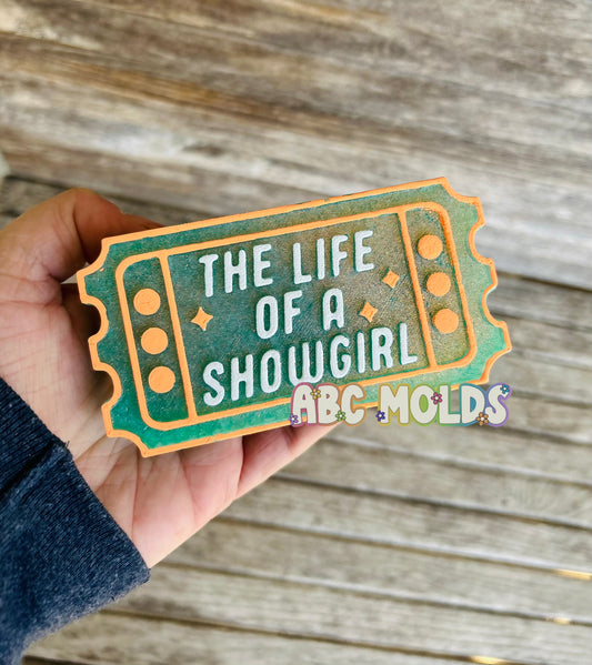 Showgirl Ticket Silicone Mold