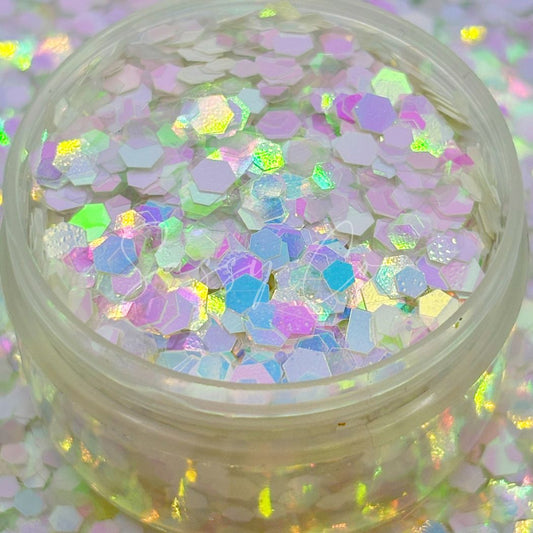 XL RHINESTONE COWGIRL - Snowglobe Series Opal Glitter Mix