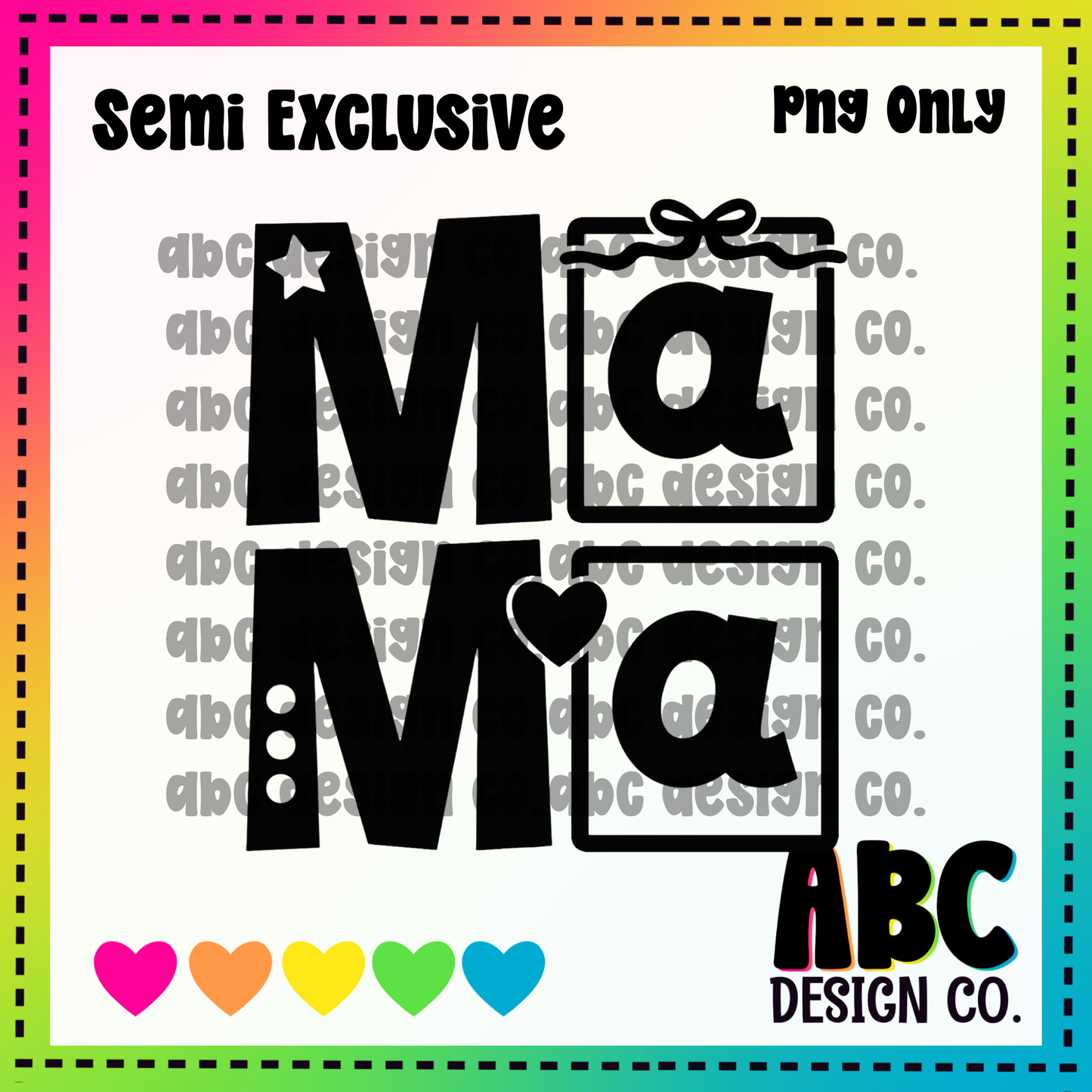 Mama letters PNG Only - Semi-Exclusive - digital download