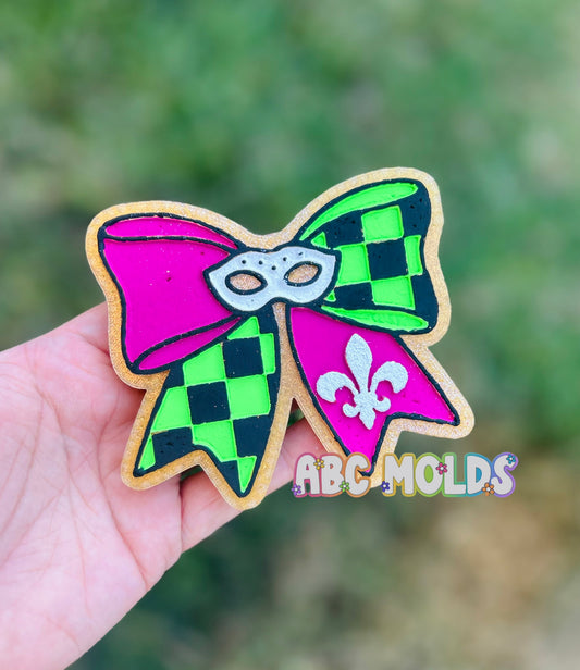 Mardi Gras Bow Silicone Mold
