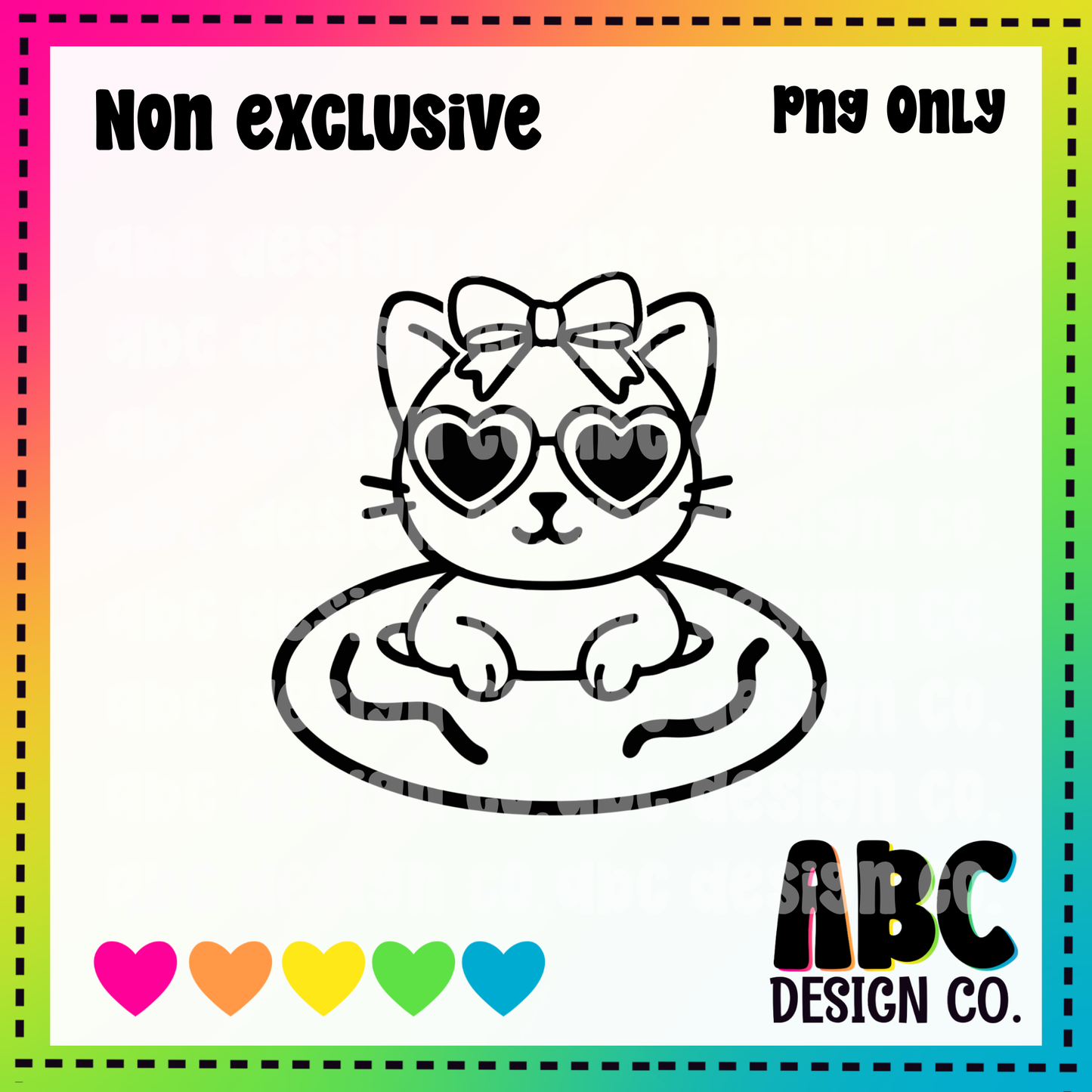 Cat in float PNG - NON Exclusive - digital download