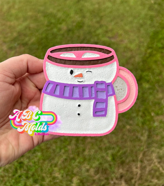 Cute Snowman Mug silicone mold
