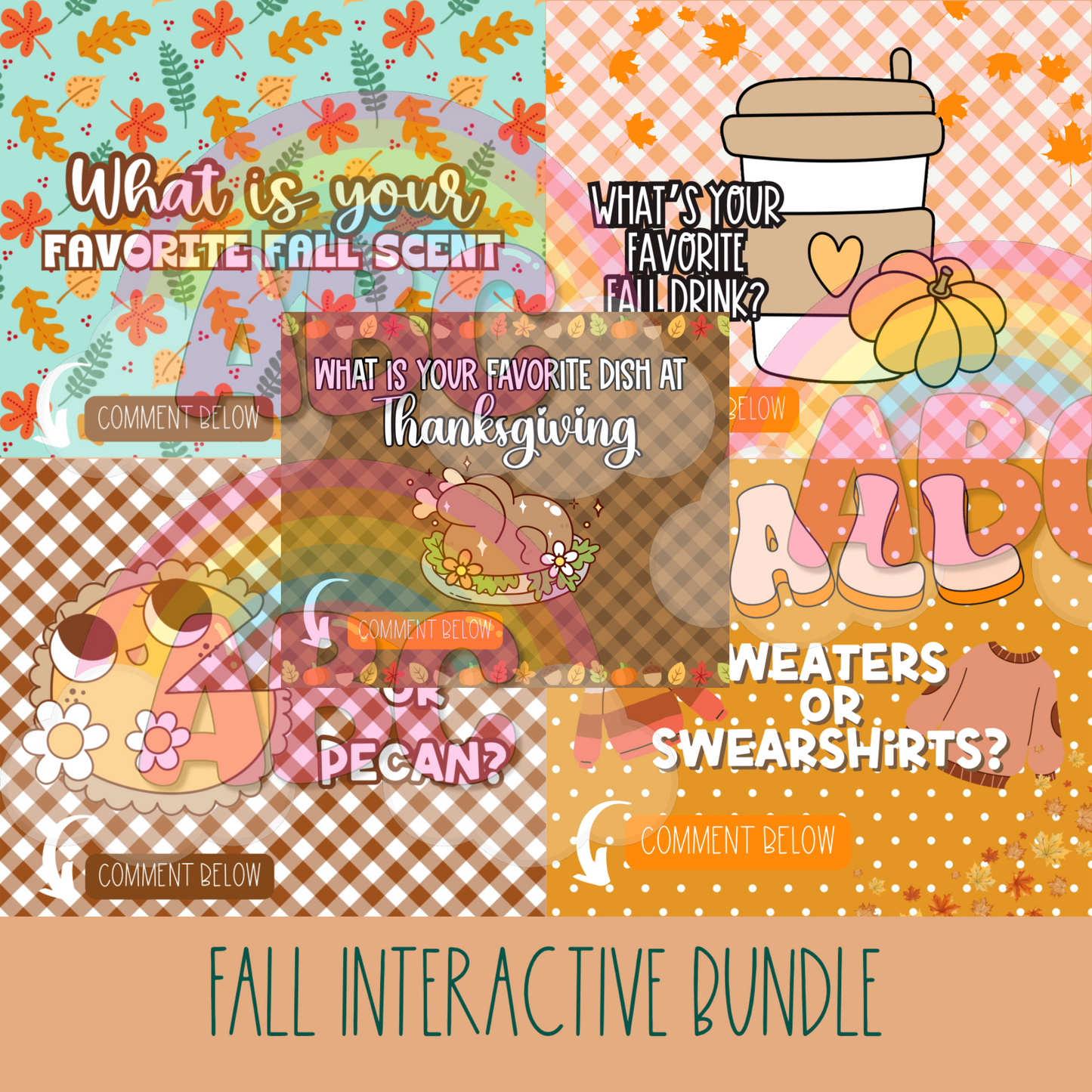 Fall 5 Day Interactive FB Posts - DIGITAL DOWNLOAD