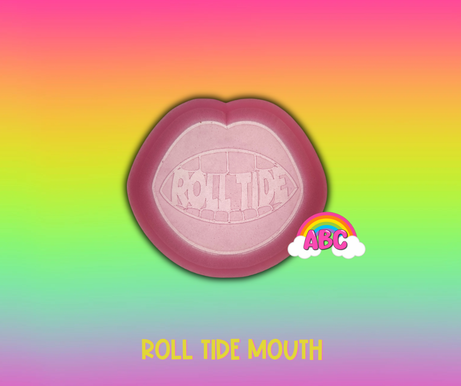 Roll Tide Mouth silicone mold