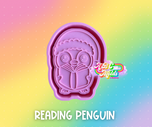 Reading Penguin Silicone Mold