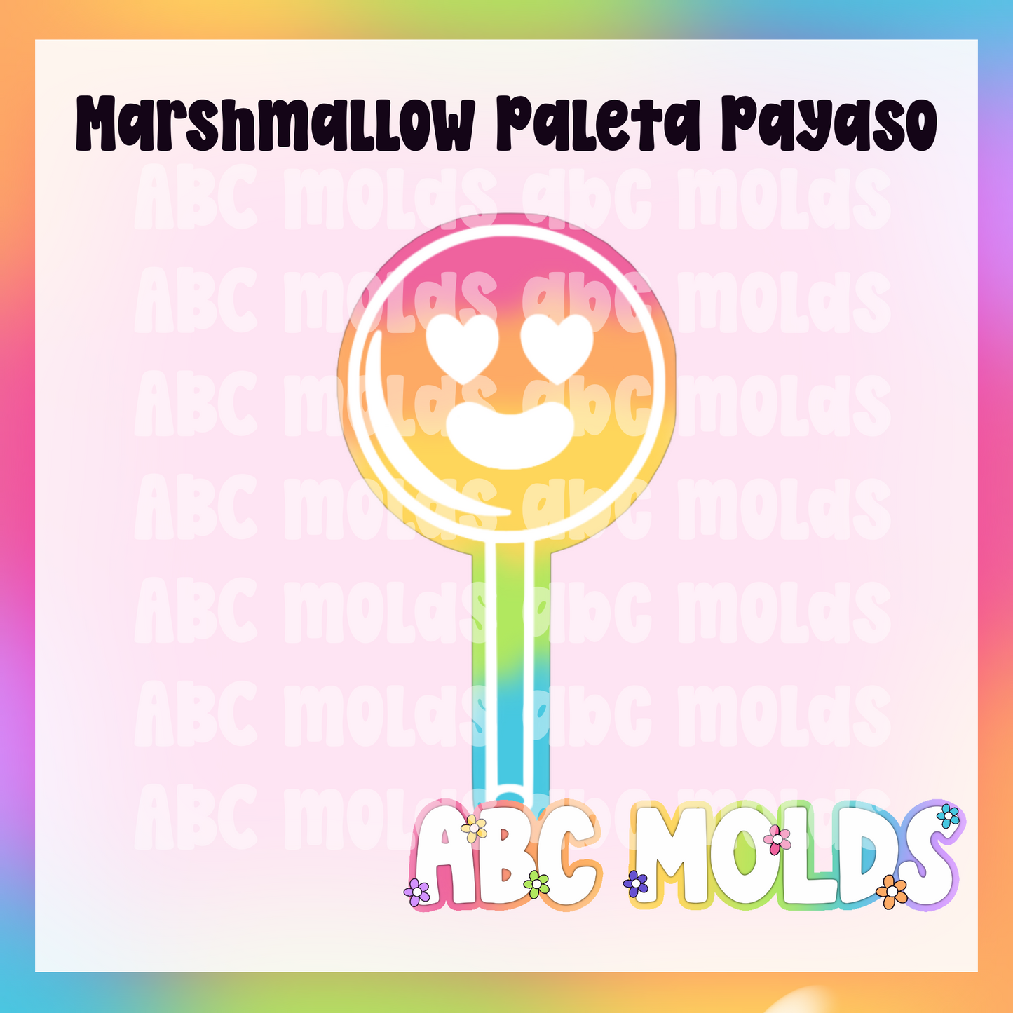 Marshmallow Paleta Payaso Silicone Mold