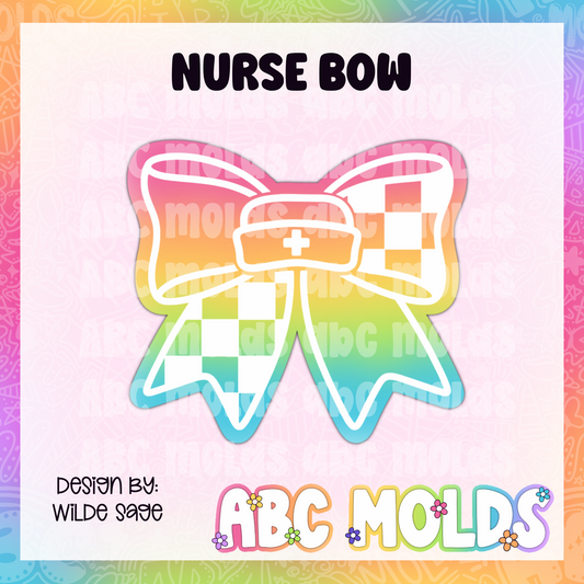 Nurse Bow Silicone Freshie Mold