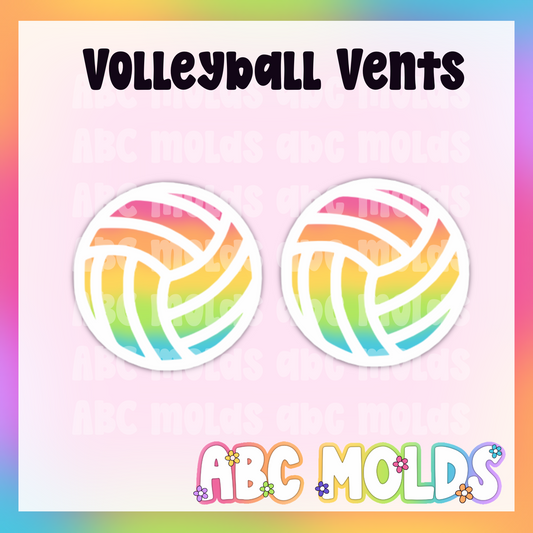 Volleyball vents Silicone Freshie Mold