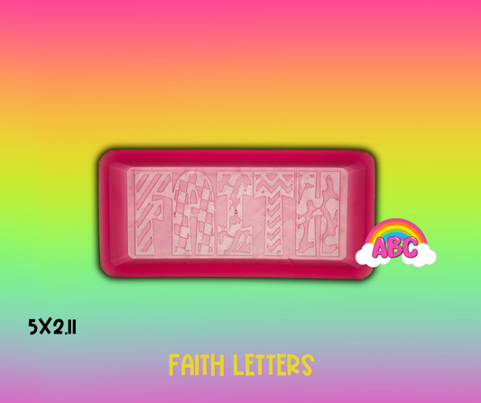 Faith Letters silicone mold