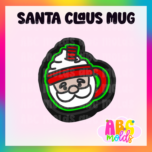 Santa Claus Mug Silicone Freshie Mold