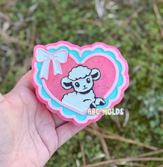 Lamb Heart Silicone Mold