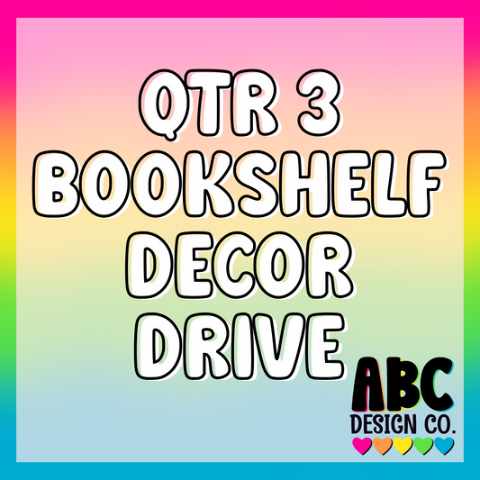 STL - Qtr 3 Bookshelf Decor Drive