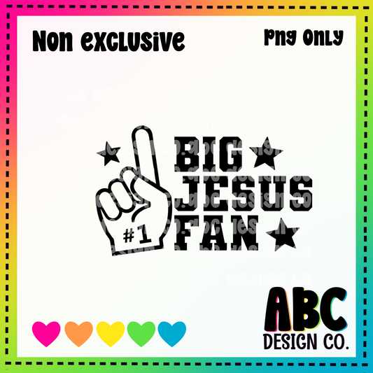 Big Jesus fan PNG - NON Exclusive - digital download