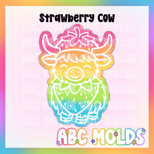 Strawberry Cow Silicone Mold