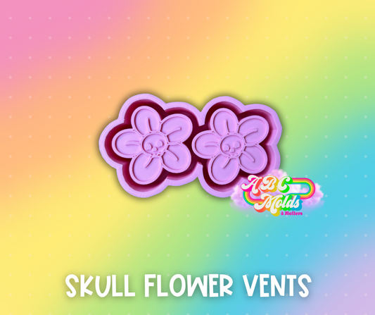Skull Flower Vents Silicone Mold