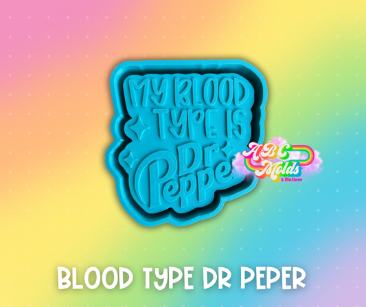 Blood type Dr Pepper Silicone Mold