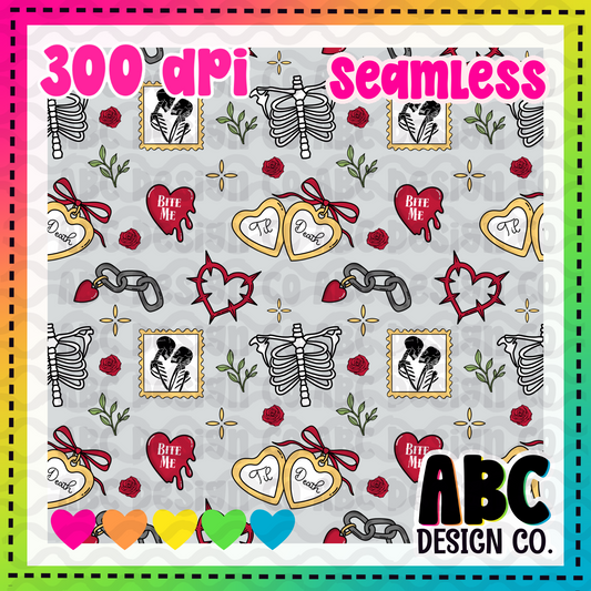 Dark Romance Seamless- grey