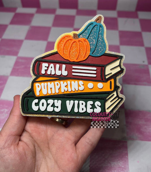 Fall Book Stack Silicone Mold