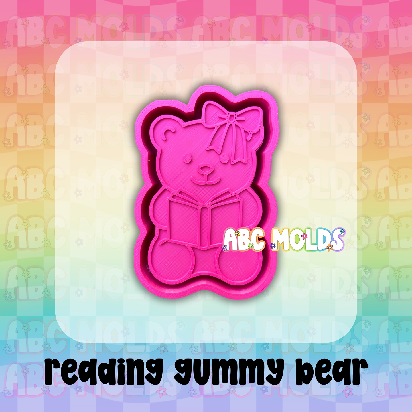 Reading Gummy Bear Silicone Mold