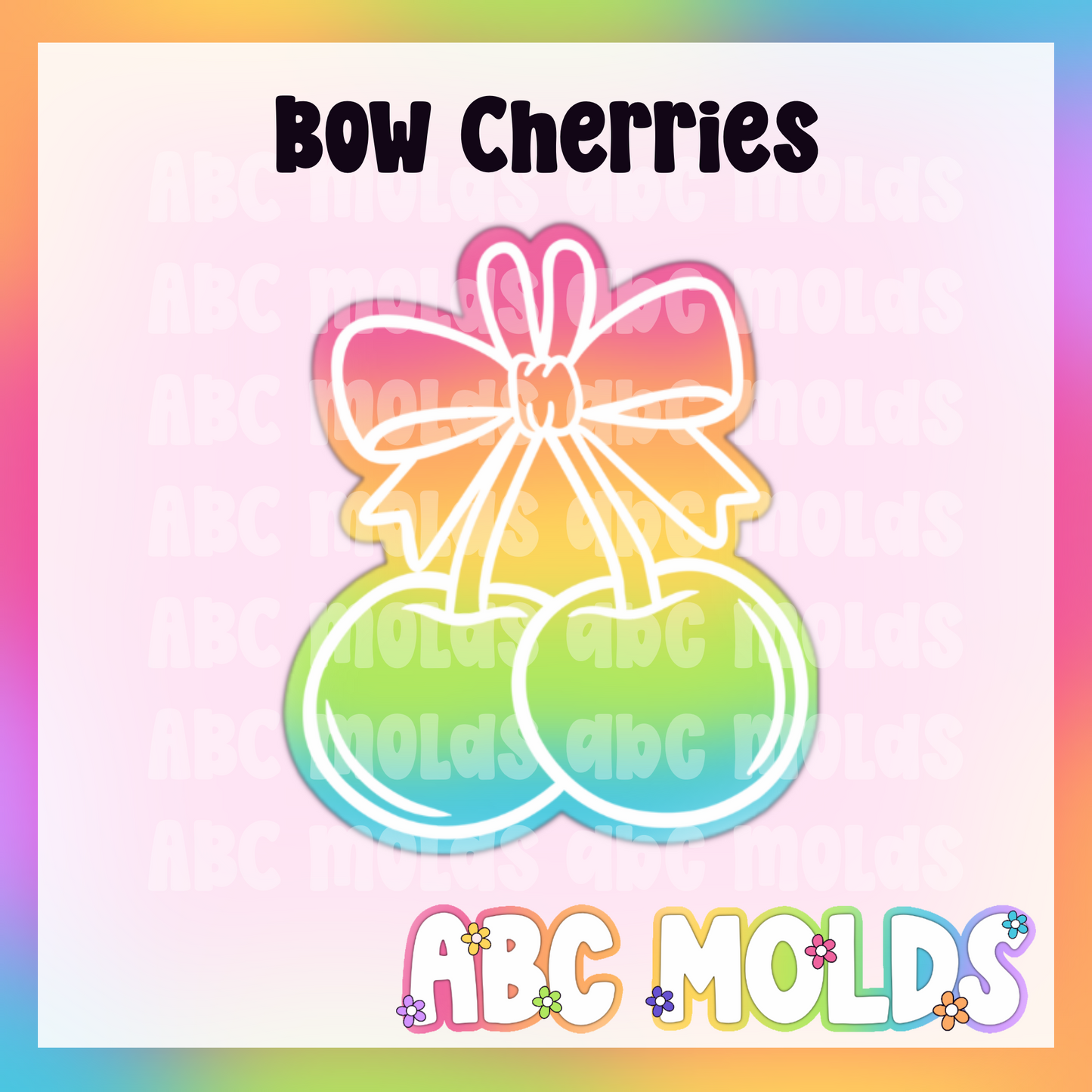 Bow Cherries Silicone Freshie Mold