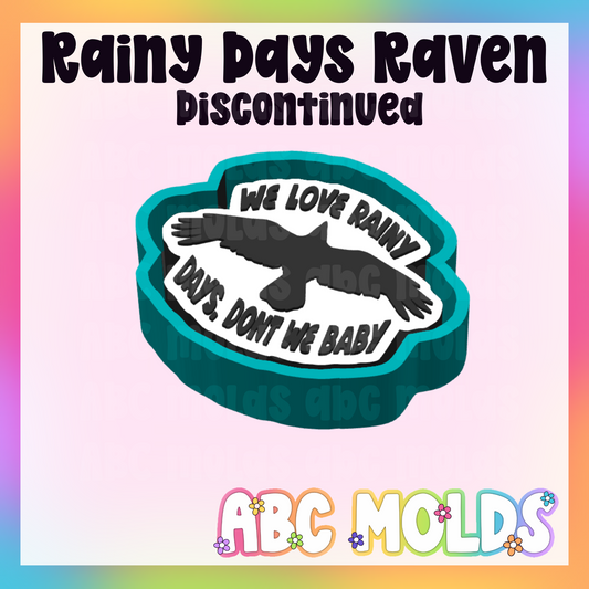 Rainy Days Raven Silicone Freshie Mold