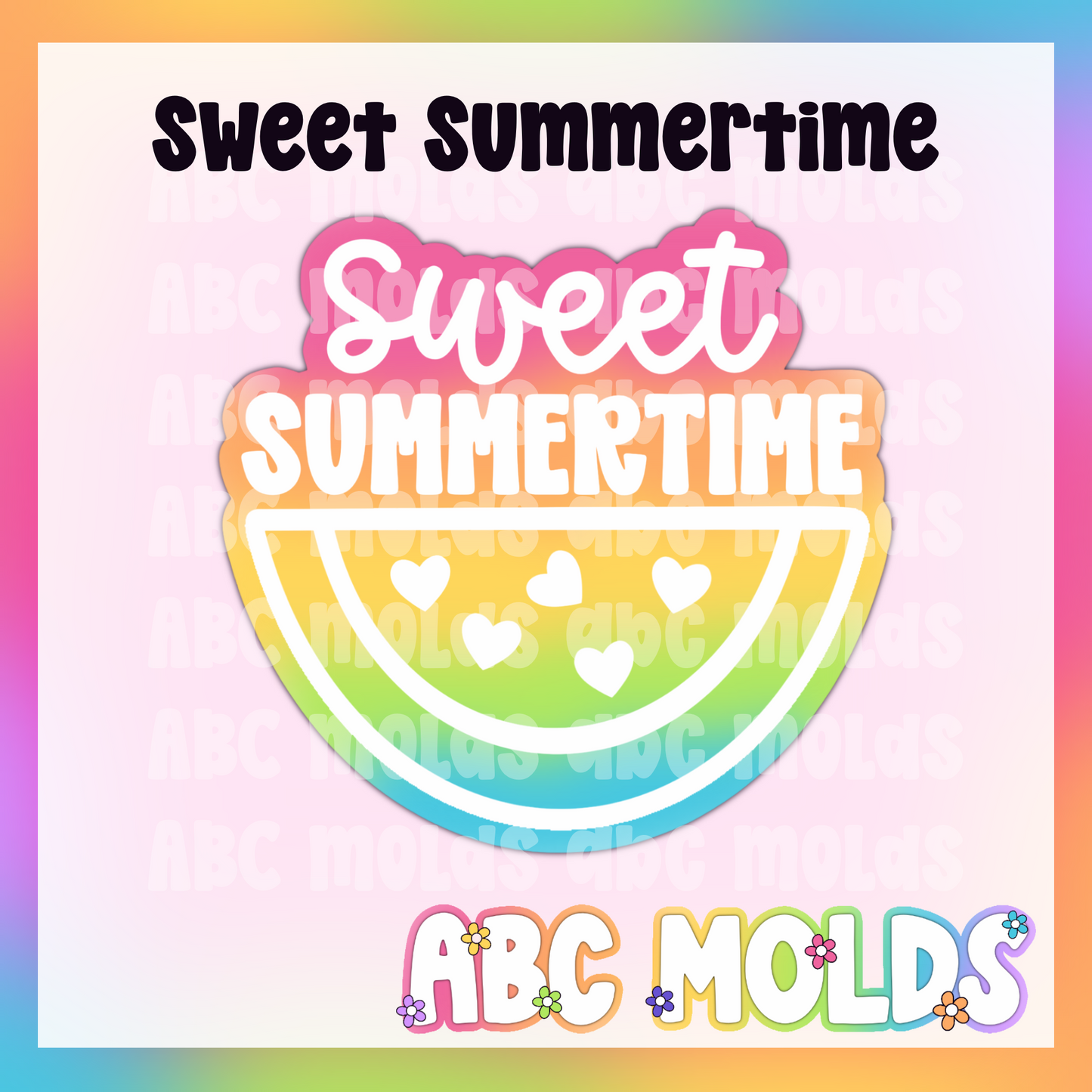 Sweet Summertime Watermelon Silicone Freshie Mold