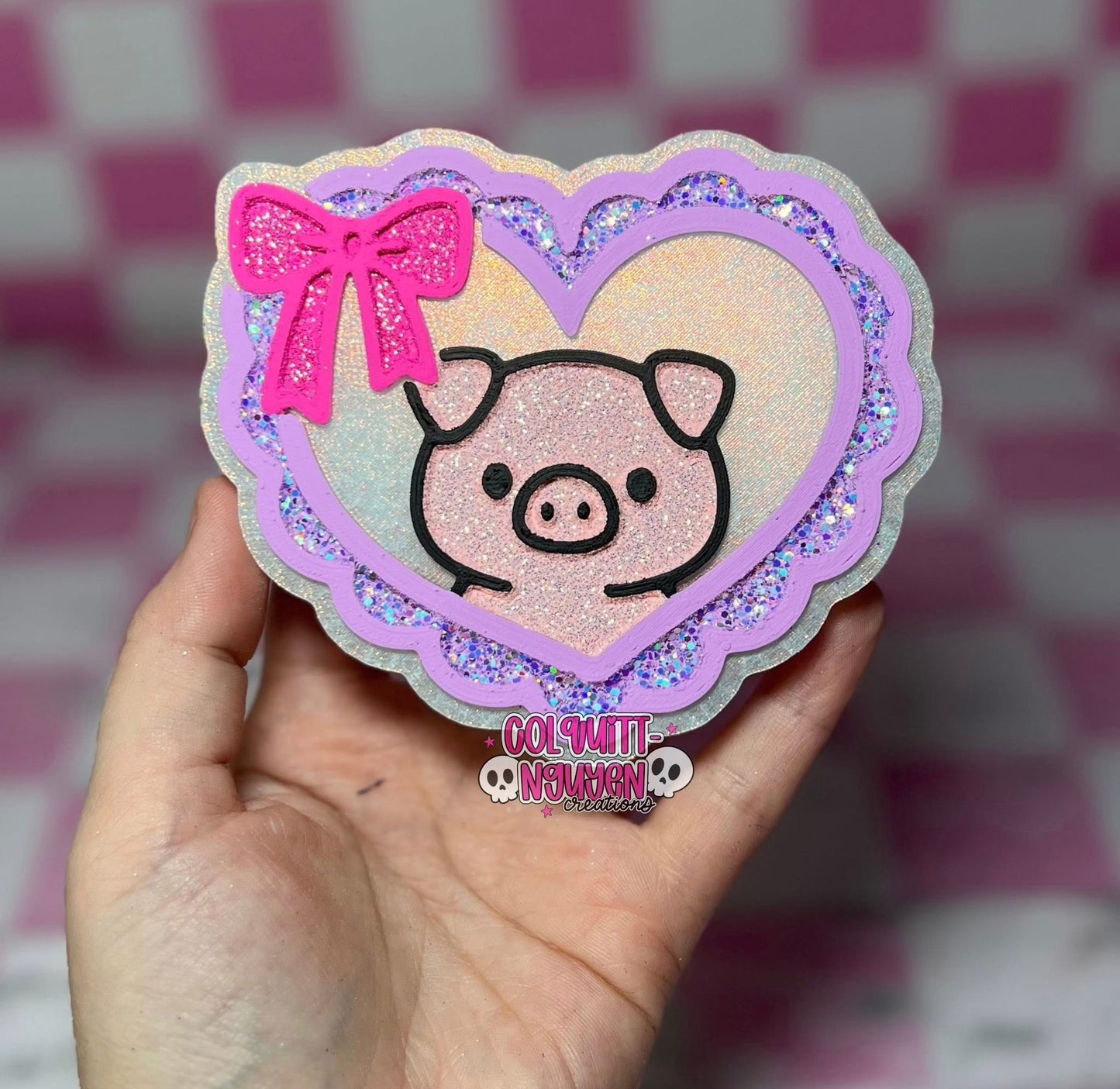 Pig Heart Silicone Freshie Mold