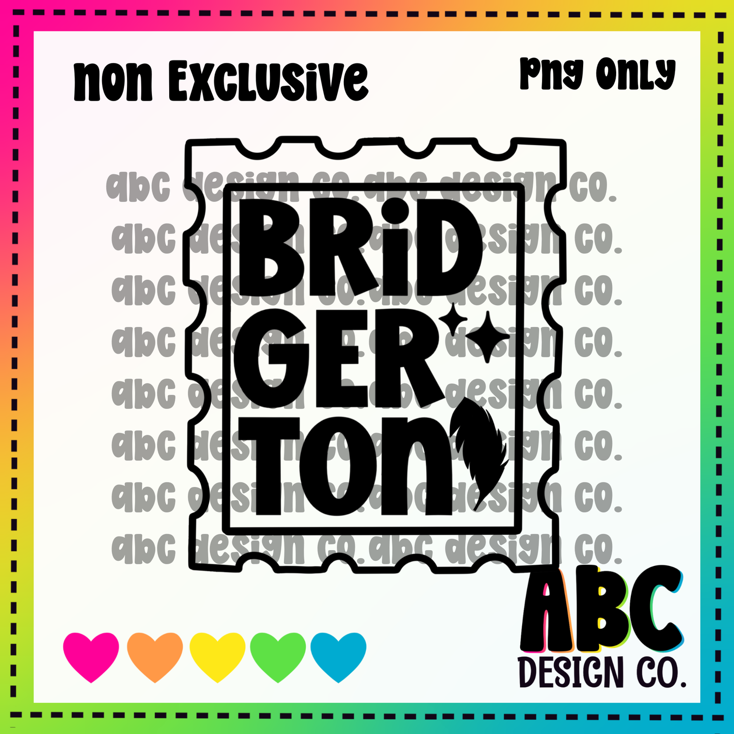 Bridgerton stamp PNG - NON Exclusive - digital download